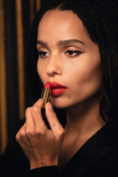 zoe kravitz ysl makeup.